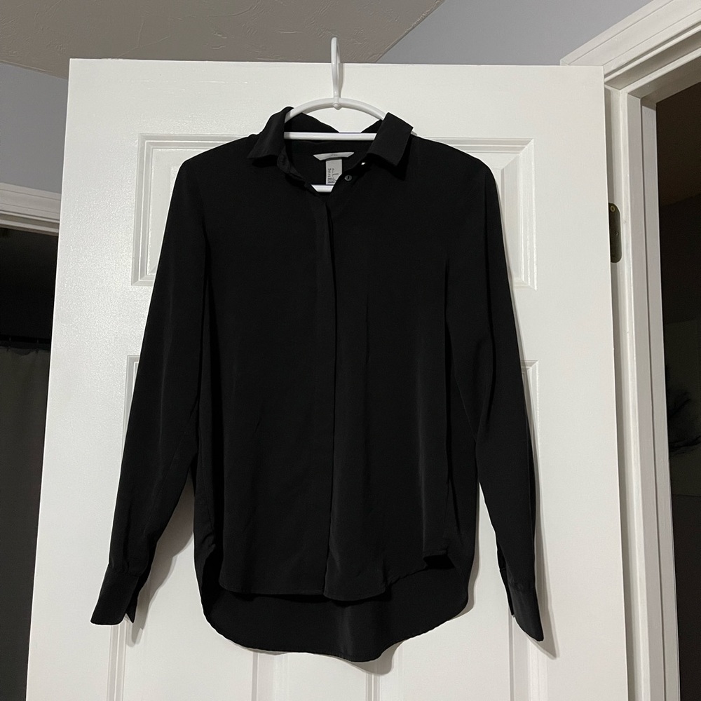 Black button down - size 2